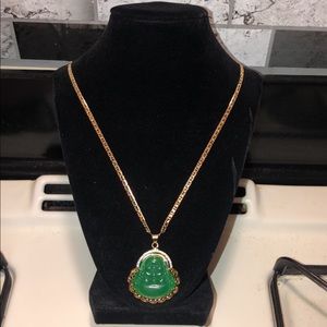 Chinese budda jade necklace